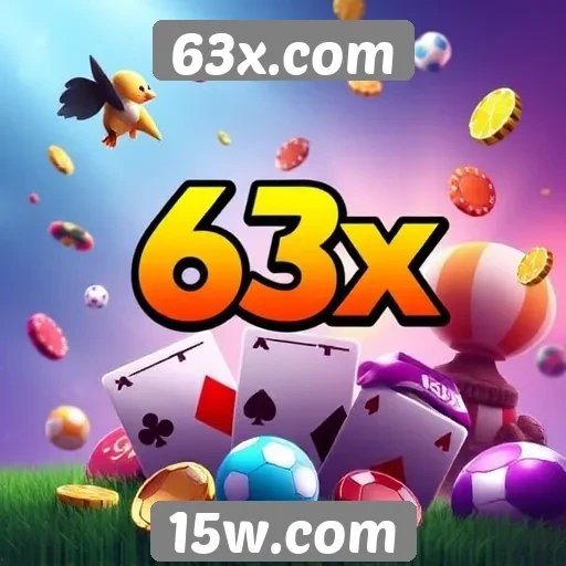Variedade de jogos disponíveis no 63x.com em foco